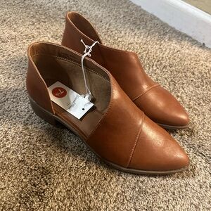 Brown Leather Ankle Boots